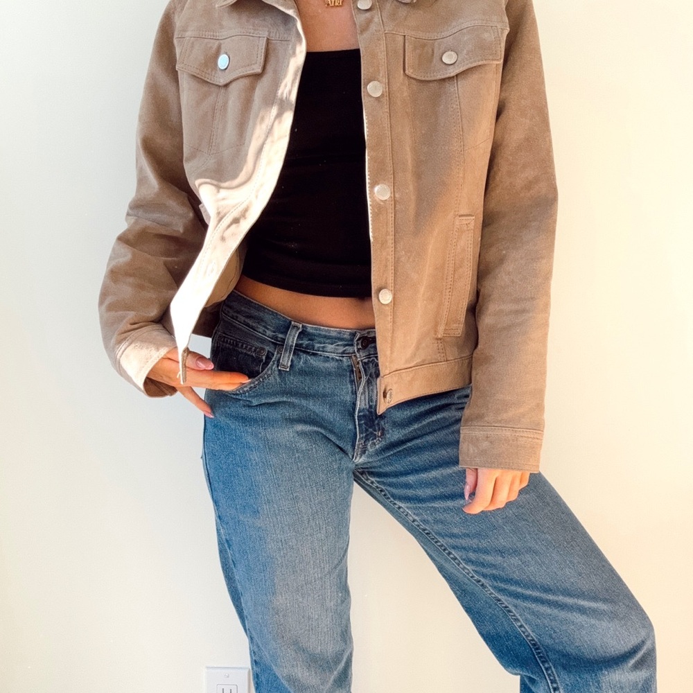 Vintage northern reflections suede button jacket large - Picture 3 of 3